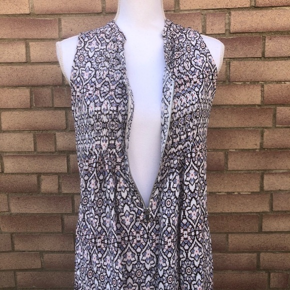 Hope & Harlow Sleeveless Boho Print Dress - Picture 7 of 10